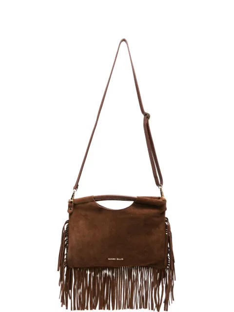 Marc Ellis Cameliacm fringe-trim suede tote bag