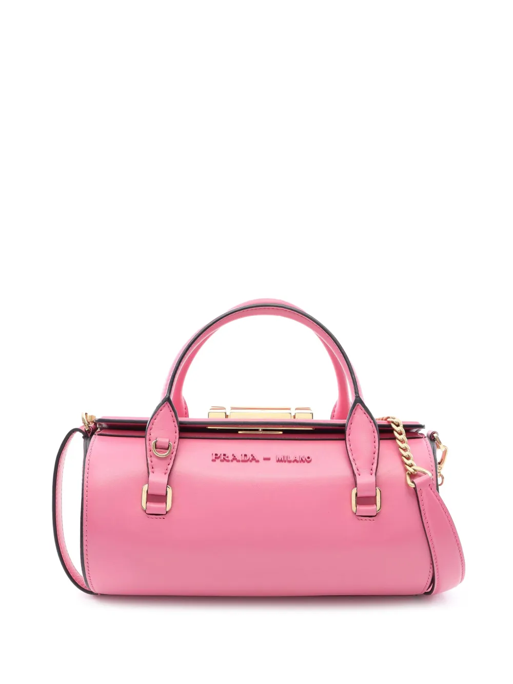 Prada Pre-Owned 2010-2026 Leather Sybille Barrel Bag satchel - Rosa