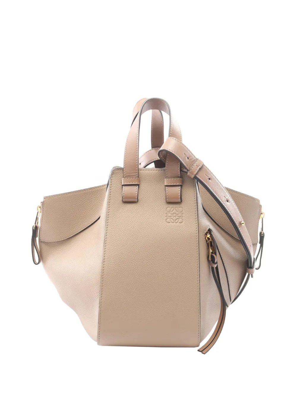 Loewe Pre-Owned 2015-2026 Small Grained Calfskin Drawstring Hammock Bag satchel - Toni neutri