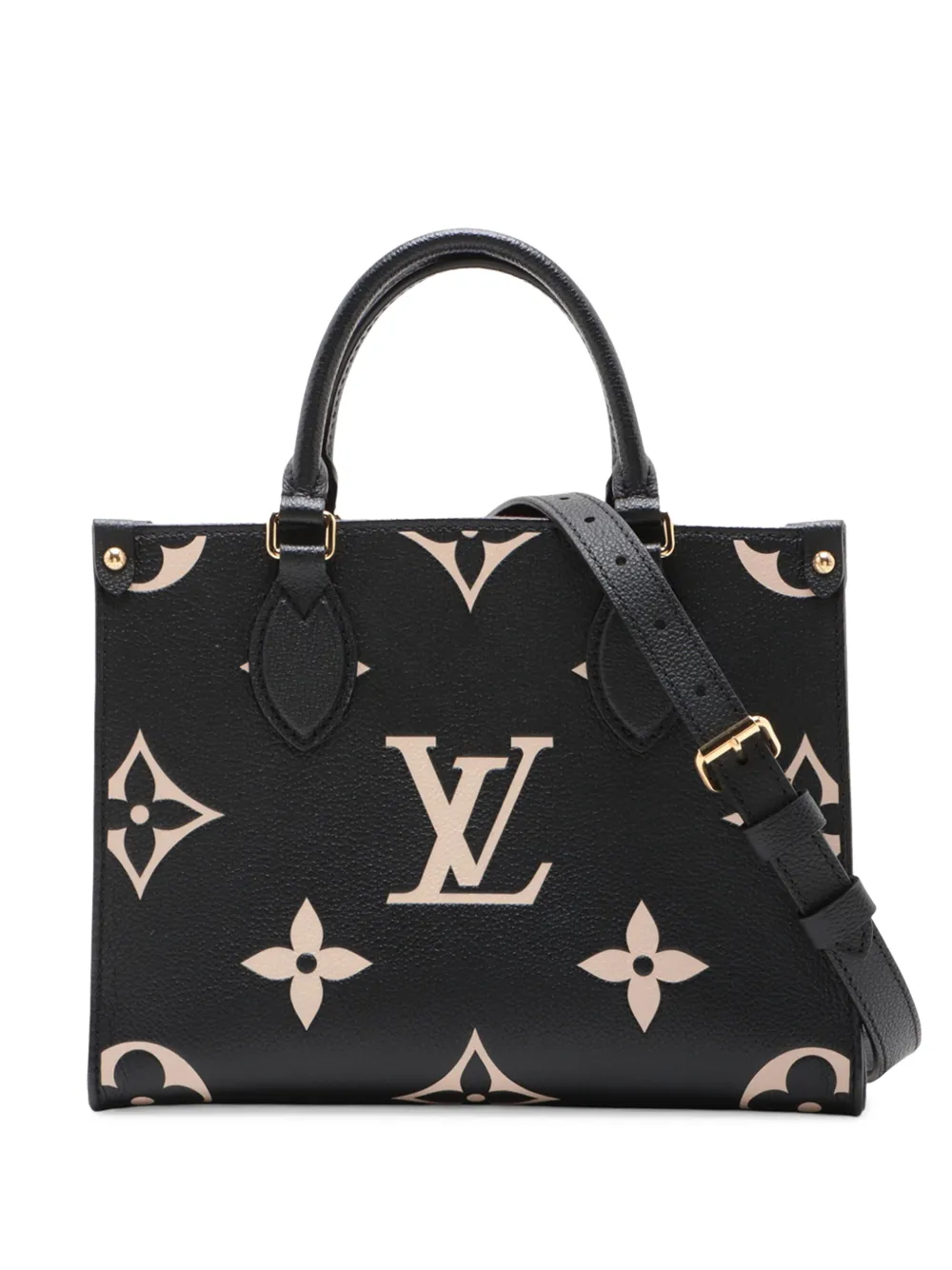 Louis Vuitton Pre-Owned 2021-2026 Bicolor Monogram Empreinte Giant Onthego PM satchel - Nero