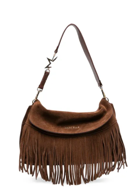 Marc Ellis fringe-trim suede shoulder bag