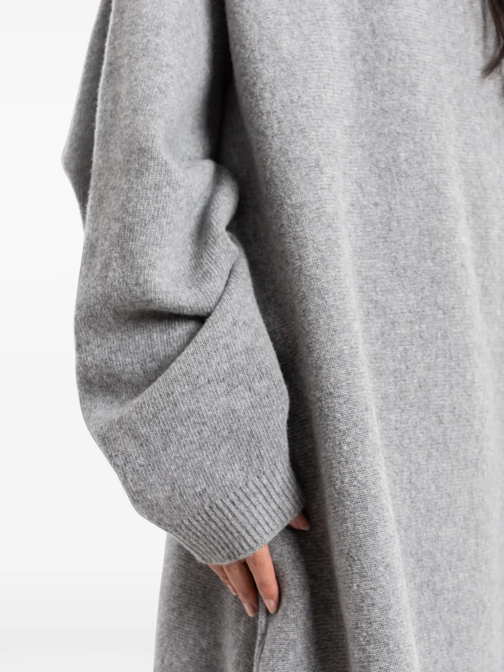Sofie D'hoore Oversized trui met hoge hals Grijs