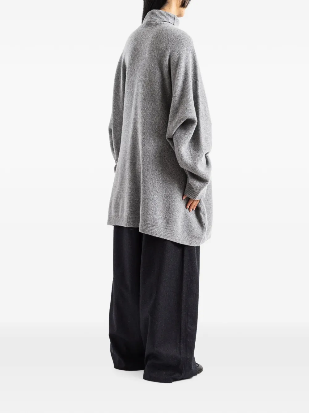 Sofie D'hoore Oversized trui met hoge hals Grijs