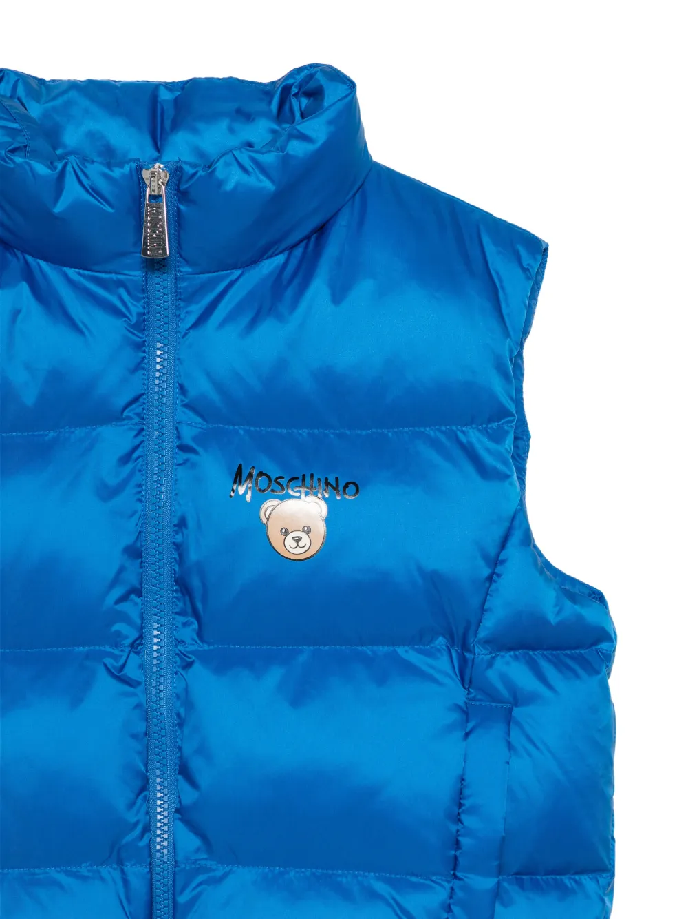 Moschino Kids padded gilet Blauw