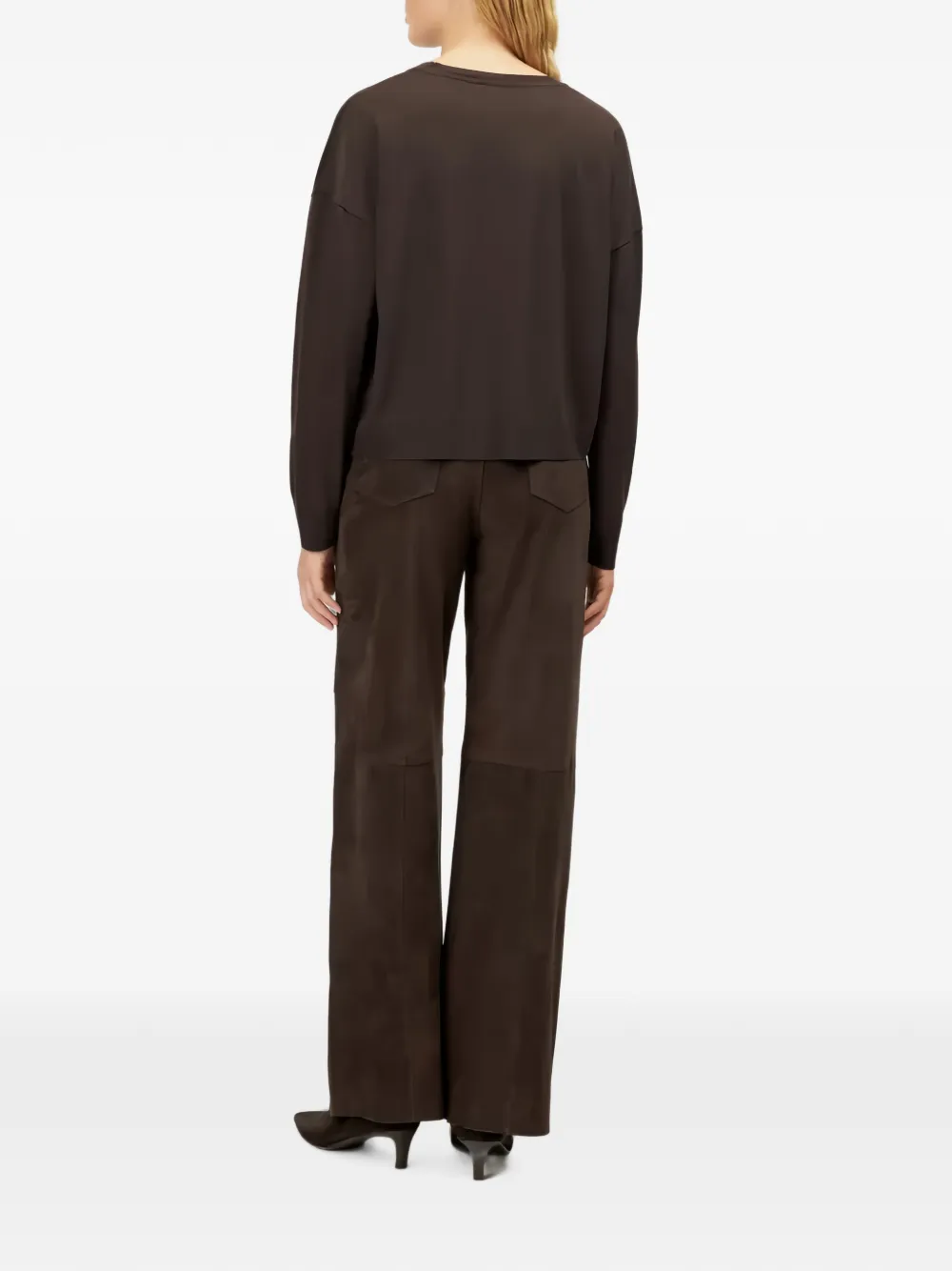 Drykorn Cesidie drop-shoulder sweater Bruin