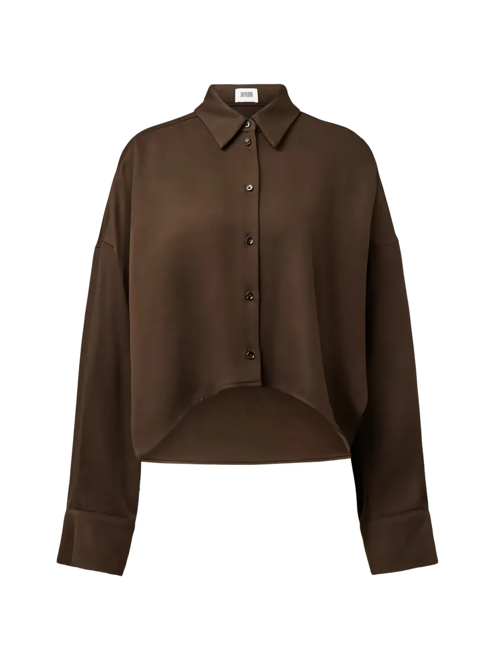 Drykorn chemise Oshia à coupe crop - Marron