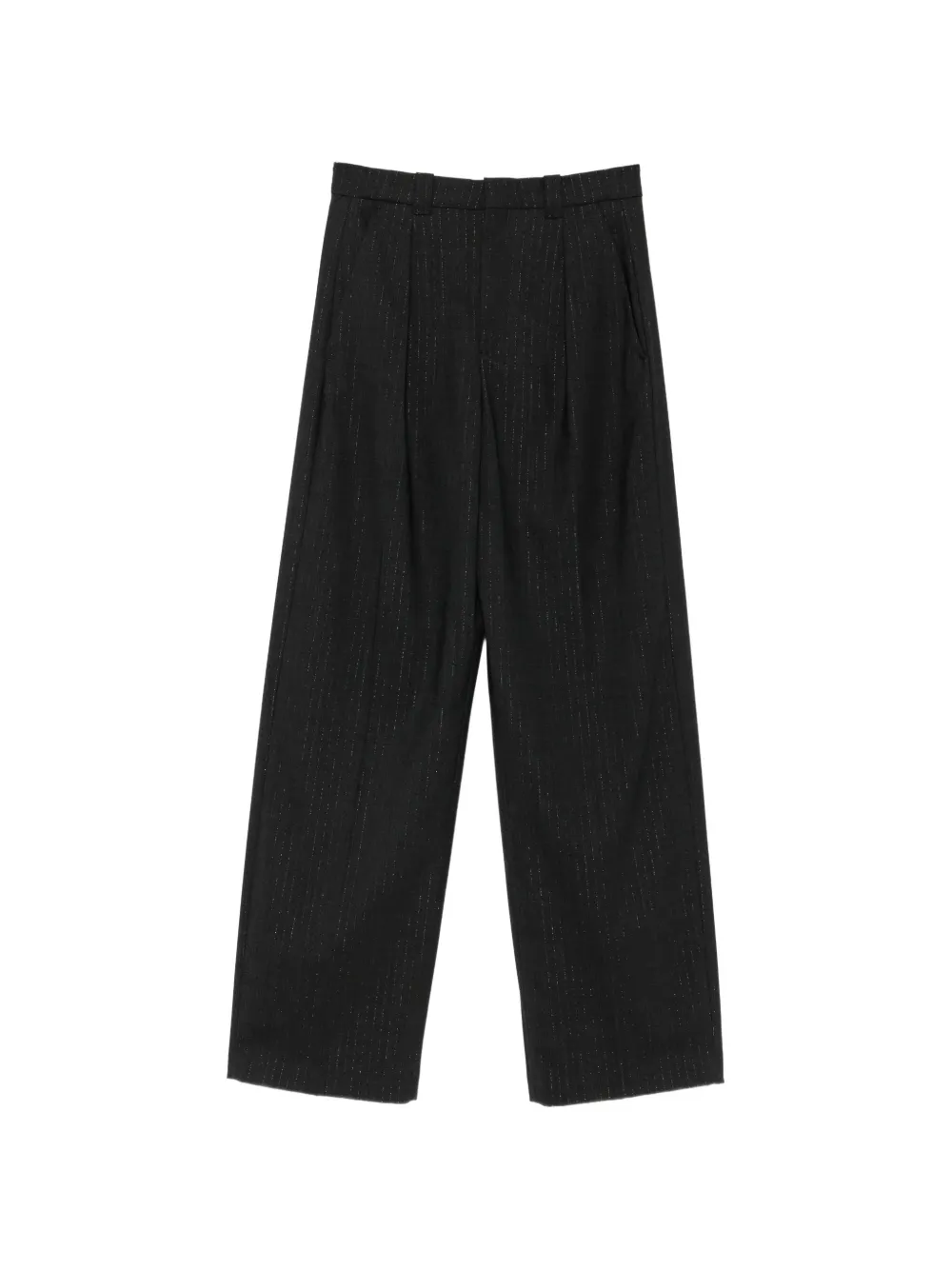 Drykorn pinstripe wide-leg trousers Grijs