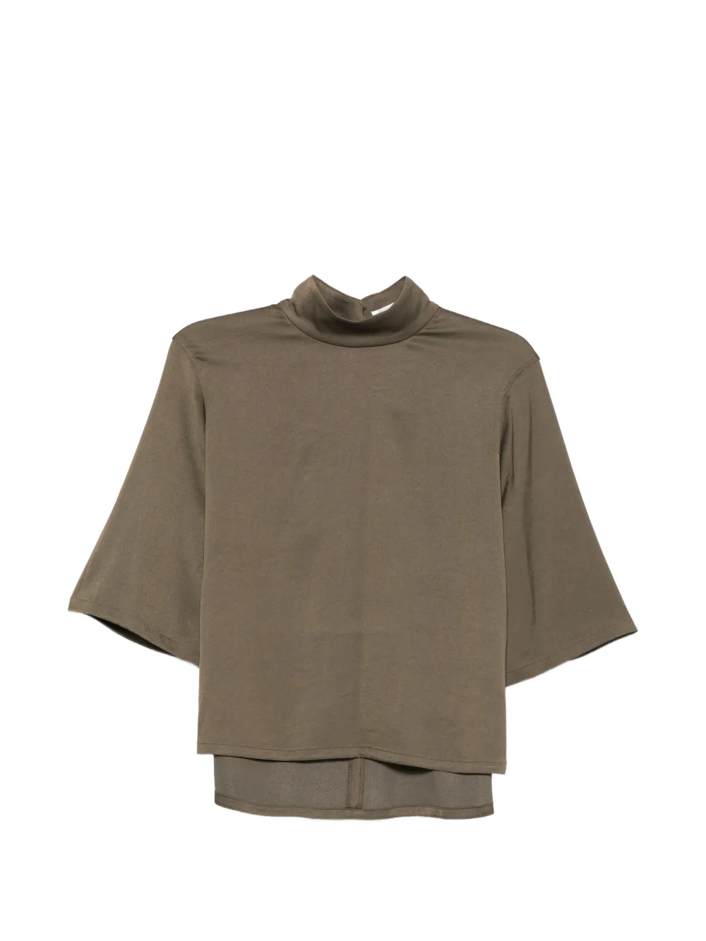 Drykorn Aletia high-neck T-shirt Groen