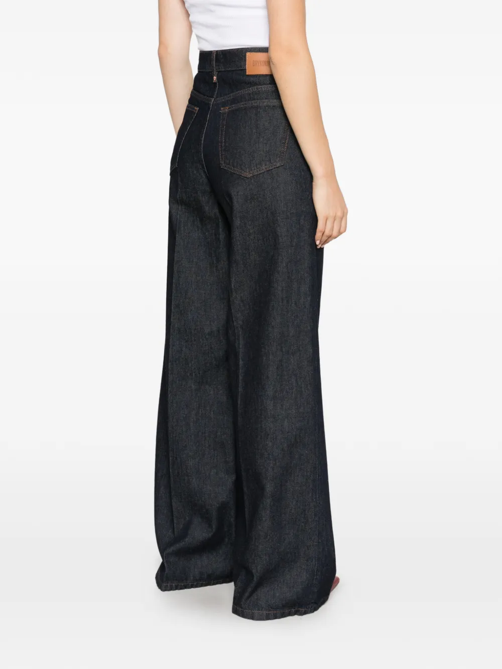 Drykorn Sear wide-leg jeans Blauw
