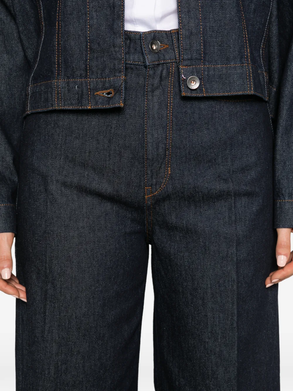 Drykorn Sear wide-leg jeans Blauw