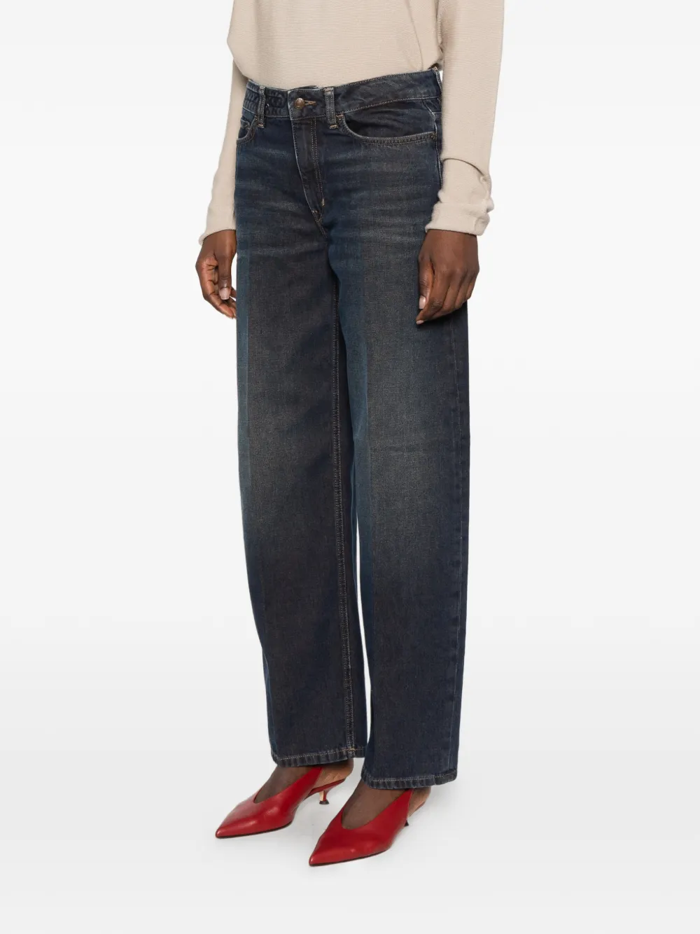 Drykorn Medley wide-leg jeans Blauw