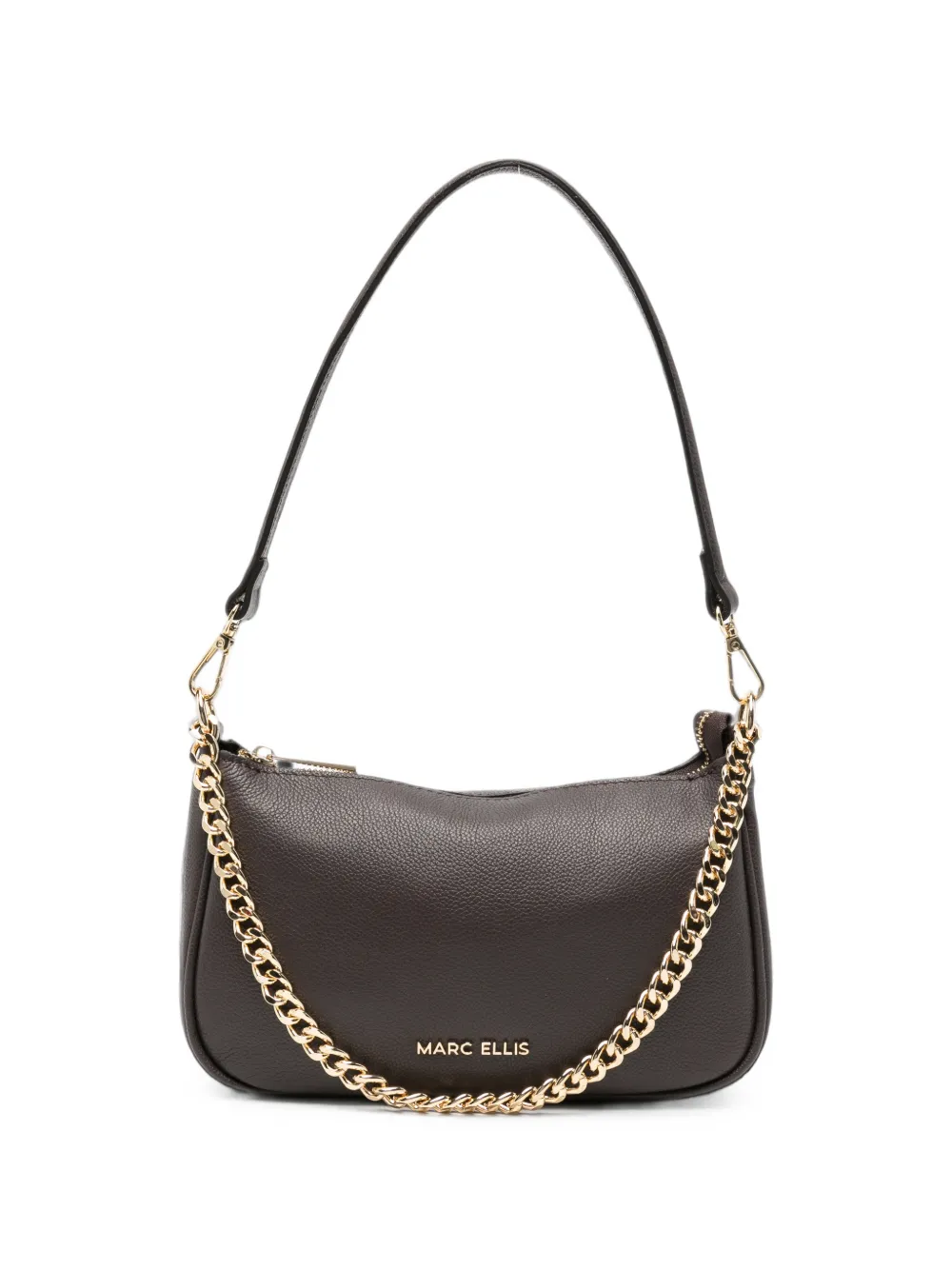 Marc Ellis Mirtado leather shoulder bag - Marrone
