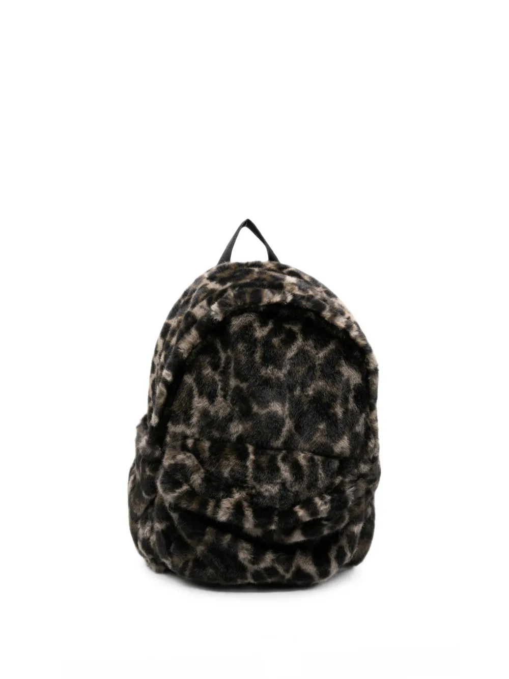 Molo Mio leopard-print faux-fur backpack - Marrone
