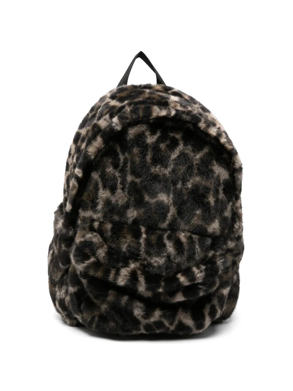 Molo Mio leopard-print faux-fur backpack - Marrone