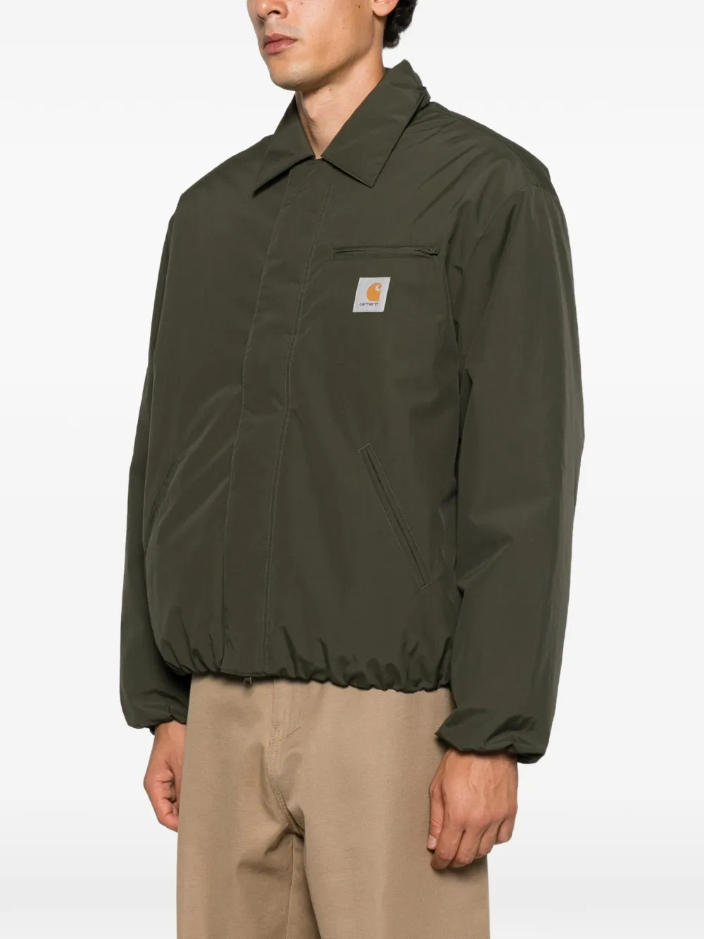 Carhartt WIP Jack met logopatch Groen