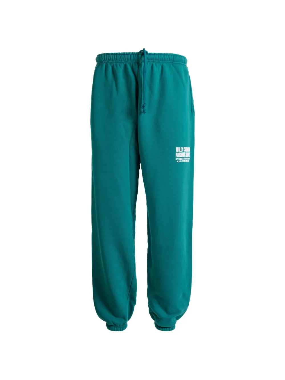 Willy Chavarria logo-print drawstring track pants - Verde