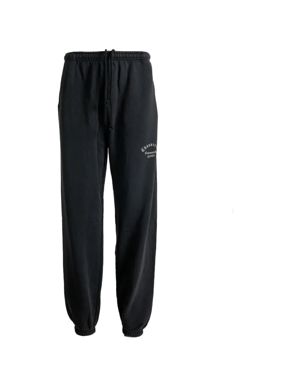 Willy Chavarria logo-print elasticated-cuff track pants - Nero
