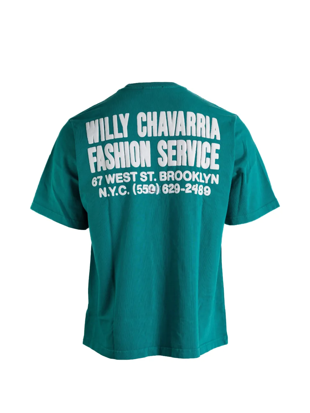 Willy Chavarria T-shirt met logoprint Groen