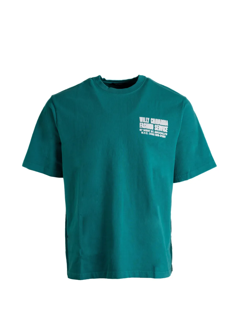 Willy Chavarria logo-print short-sleeve T-shirt - Verde