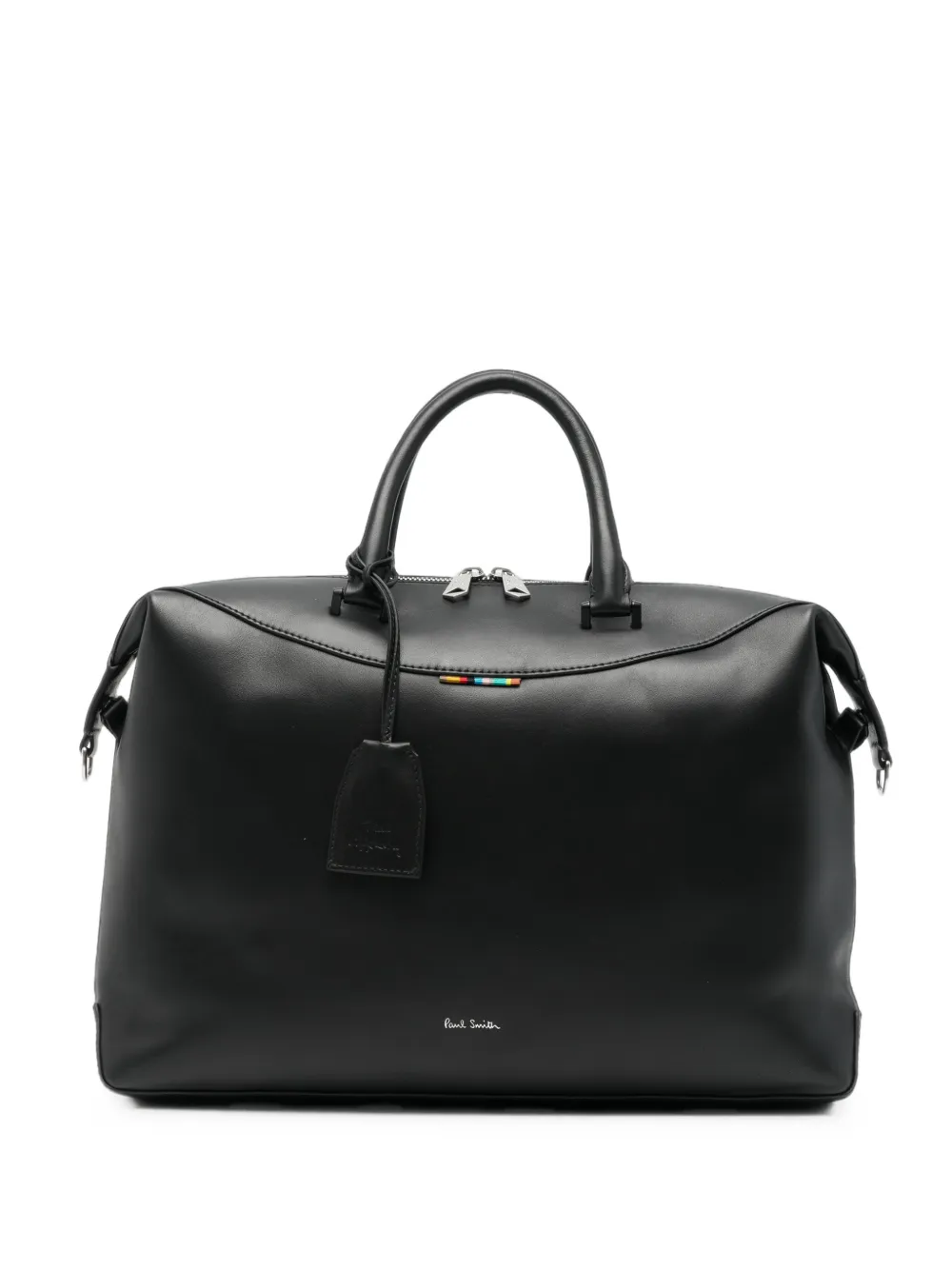 Paul Smith Signature-Stripe leather briefcase · OS