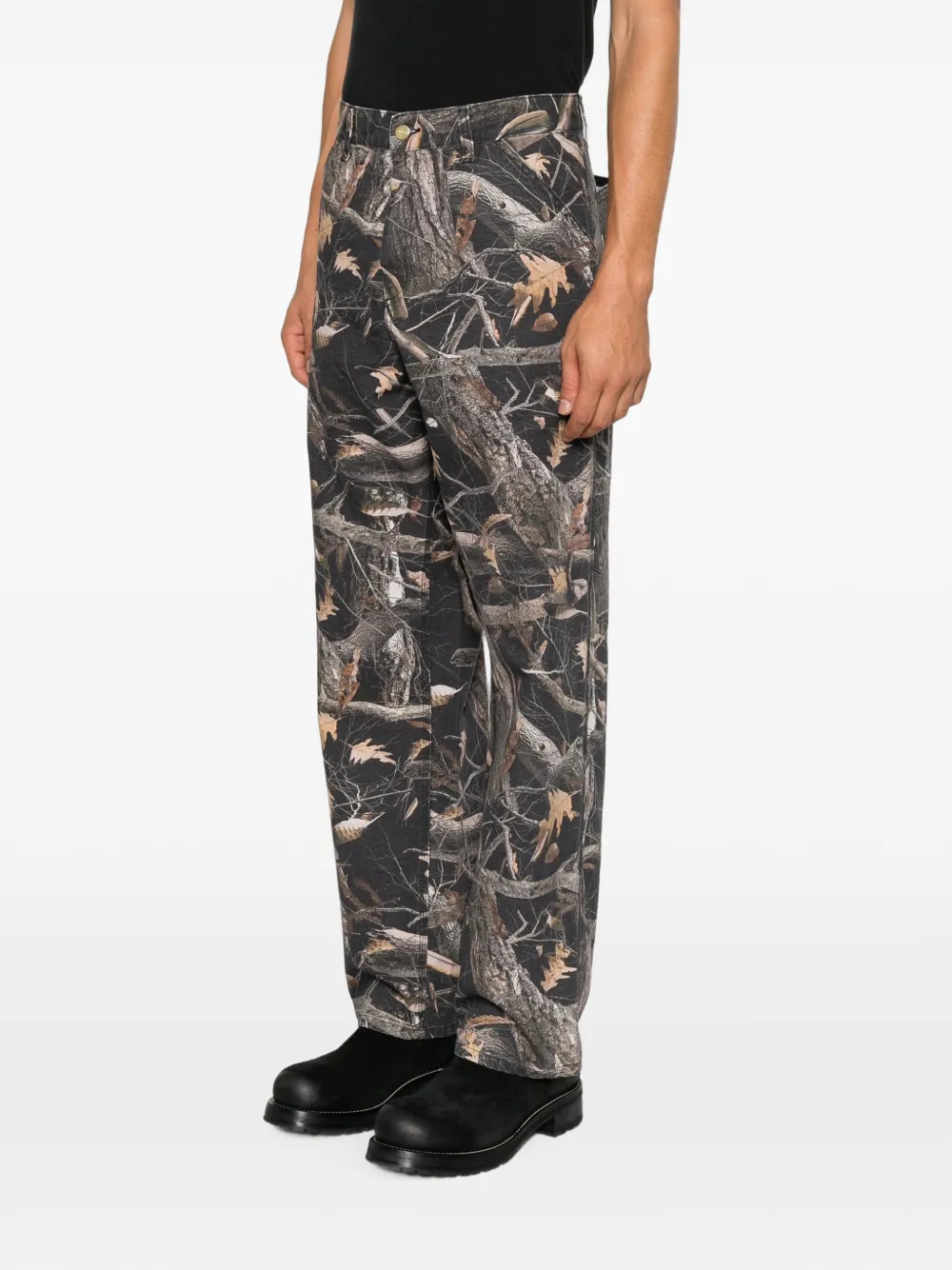 Carhartt WIP Broek met boom-print Groen