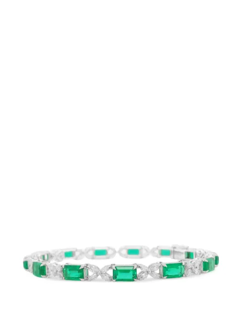 HYT Jewelry emerald and diamond bracelet
