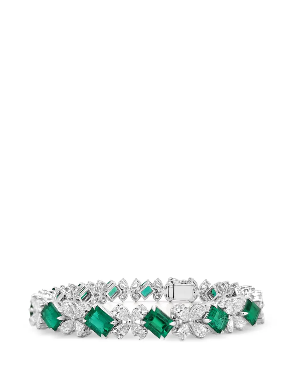 HYT Jewelry emerald and diamond bracelet