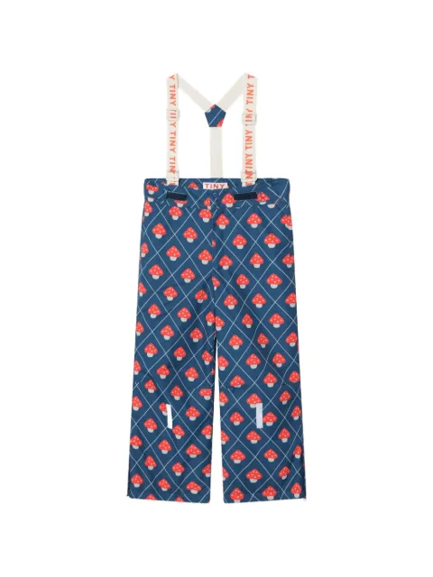 Tiny Cottons mushroom-print ski pants