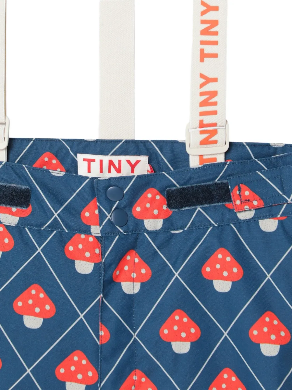 Tiny Cottons Skibroek met paddenstoel-print Blauw
