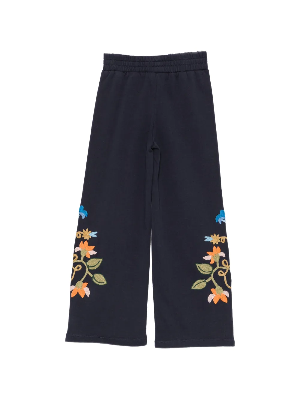 Molo Aurita trainingsbroek met geborduurde bloemen Blauw