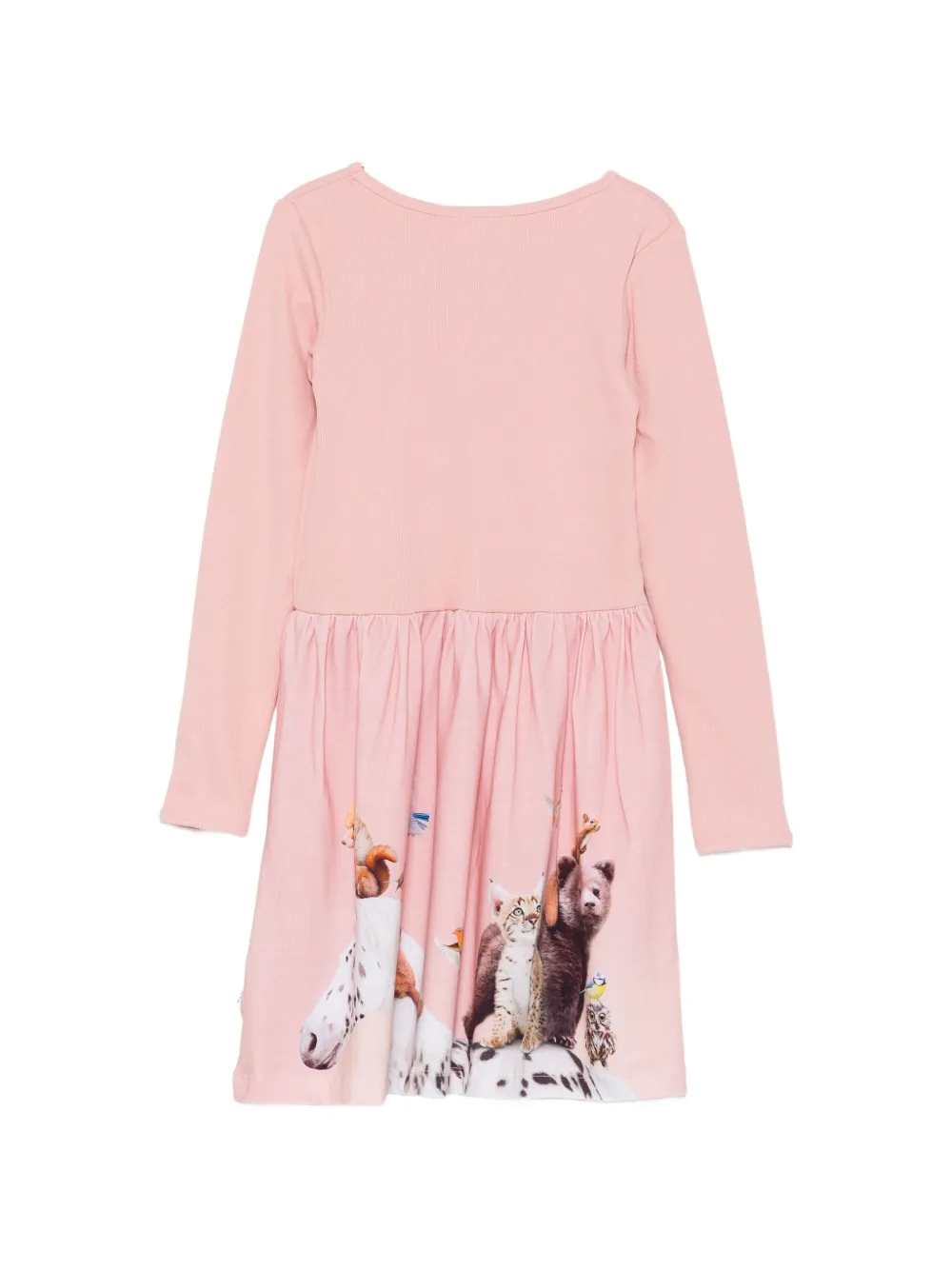 Molo Credence animal-print long-sleeve dress Roze