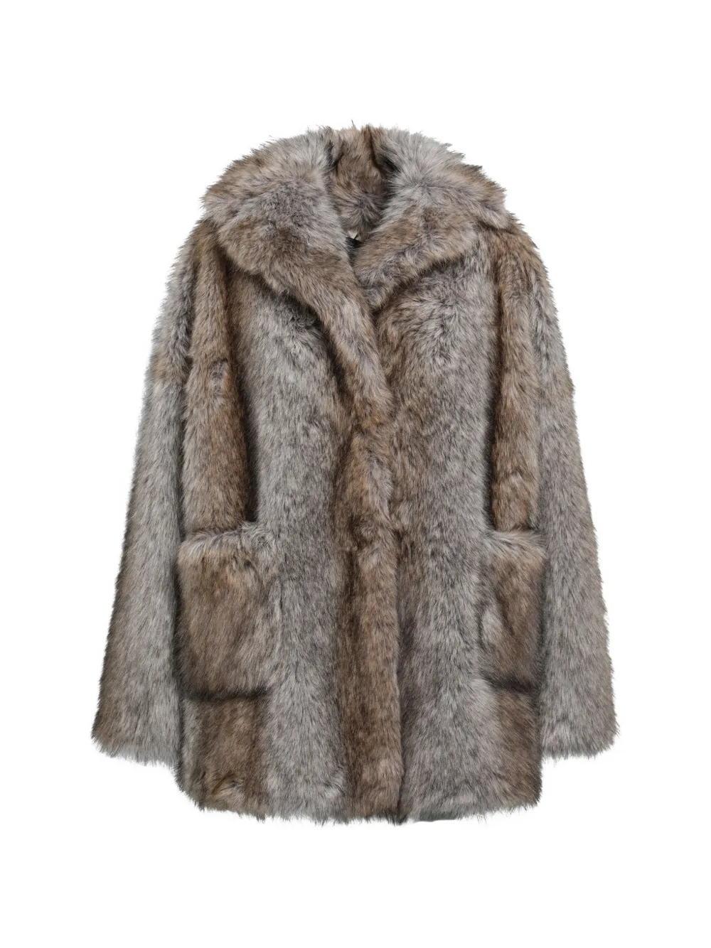 BB Couture Brigitte faux-fur coat - Grigio