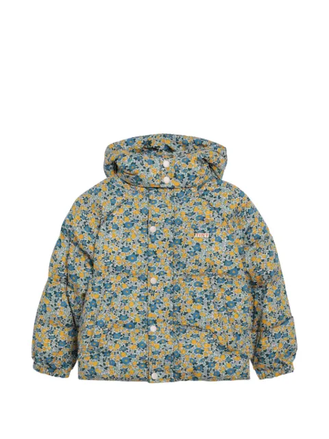 Tiny Cottons flower-pattern padded jacket