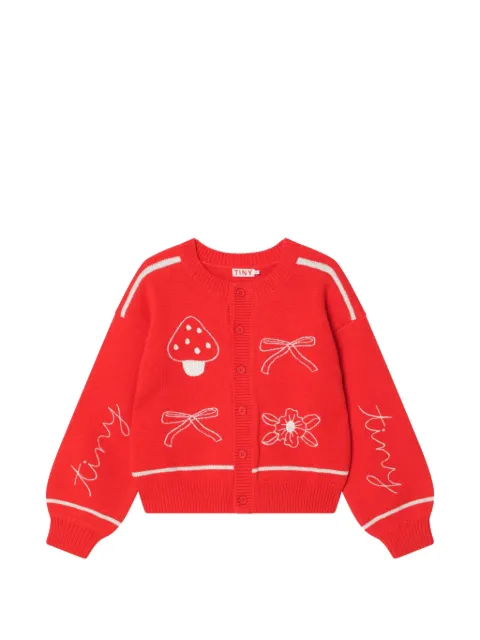 Tiny Cottons bow-embroidered cardigan