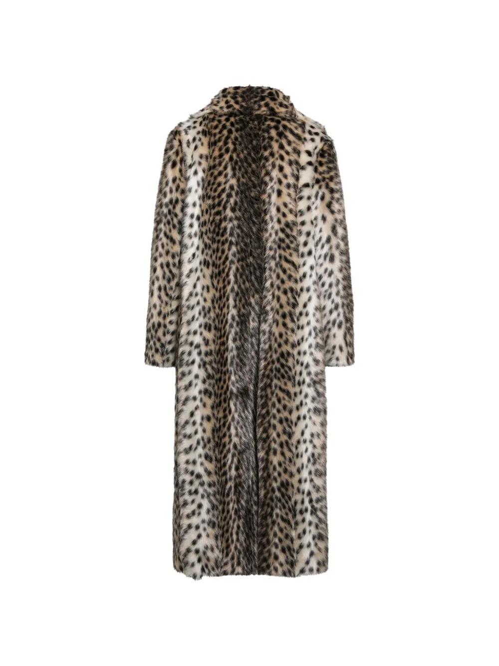 BB Couture Jas met luipaard-print en gekerfde revers Beige