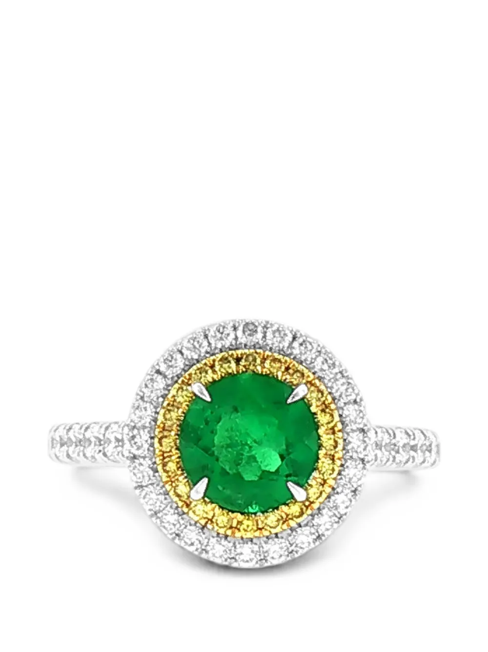 HYT Jewelry emerald and diamond ring
