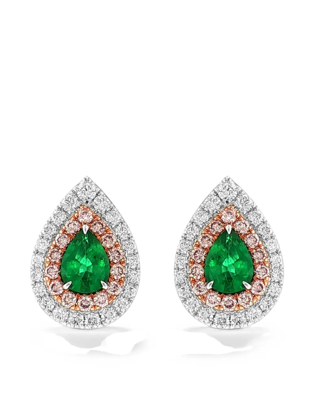 HYT Jewelry emerald and diamond earrings