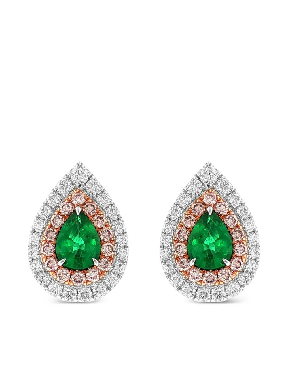 HYT Jewelry emerald and diamond earrings