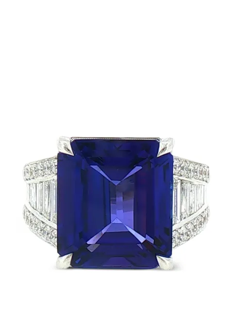 HYT Jewelry anillo con diamante y tanzanita