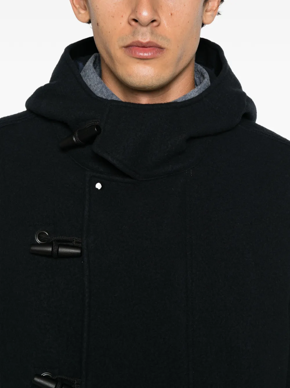 Stone Island toggle-fastening hooded jacket Blauw