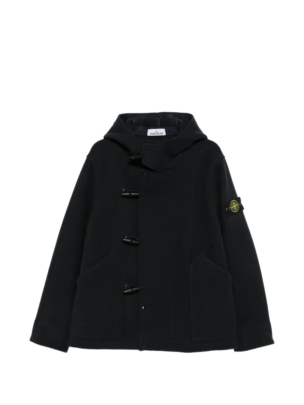 Stone Island toggle-fastening hooded jacket