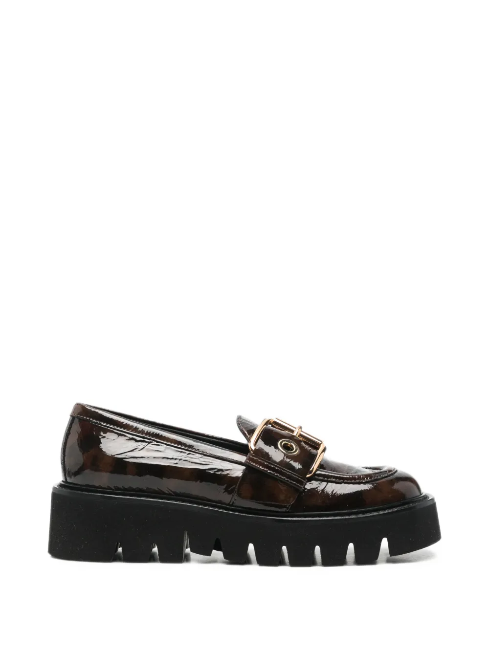 AGL Mocassini Luggie con fibbia - Marrone