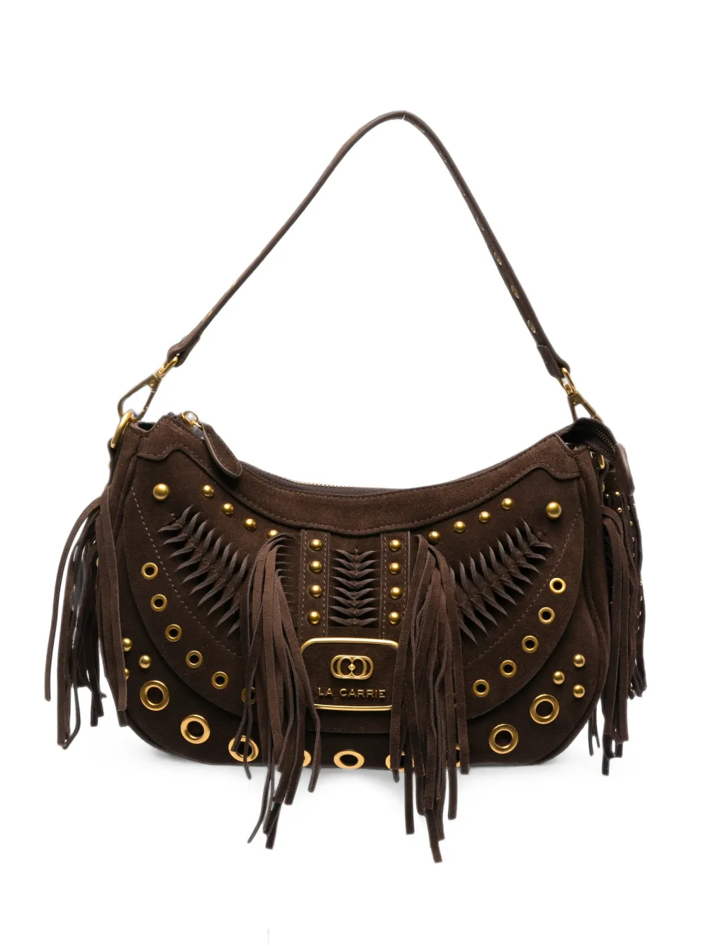La Carrie Apallosa fringed studded tote bag · OS