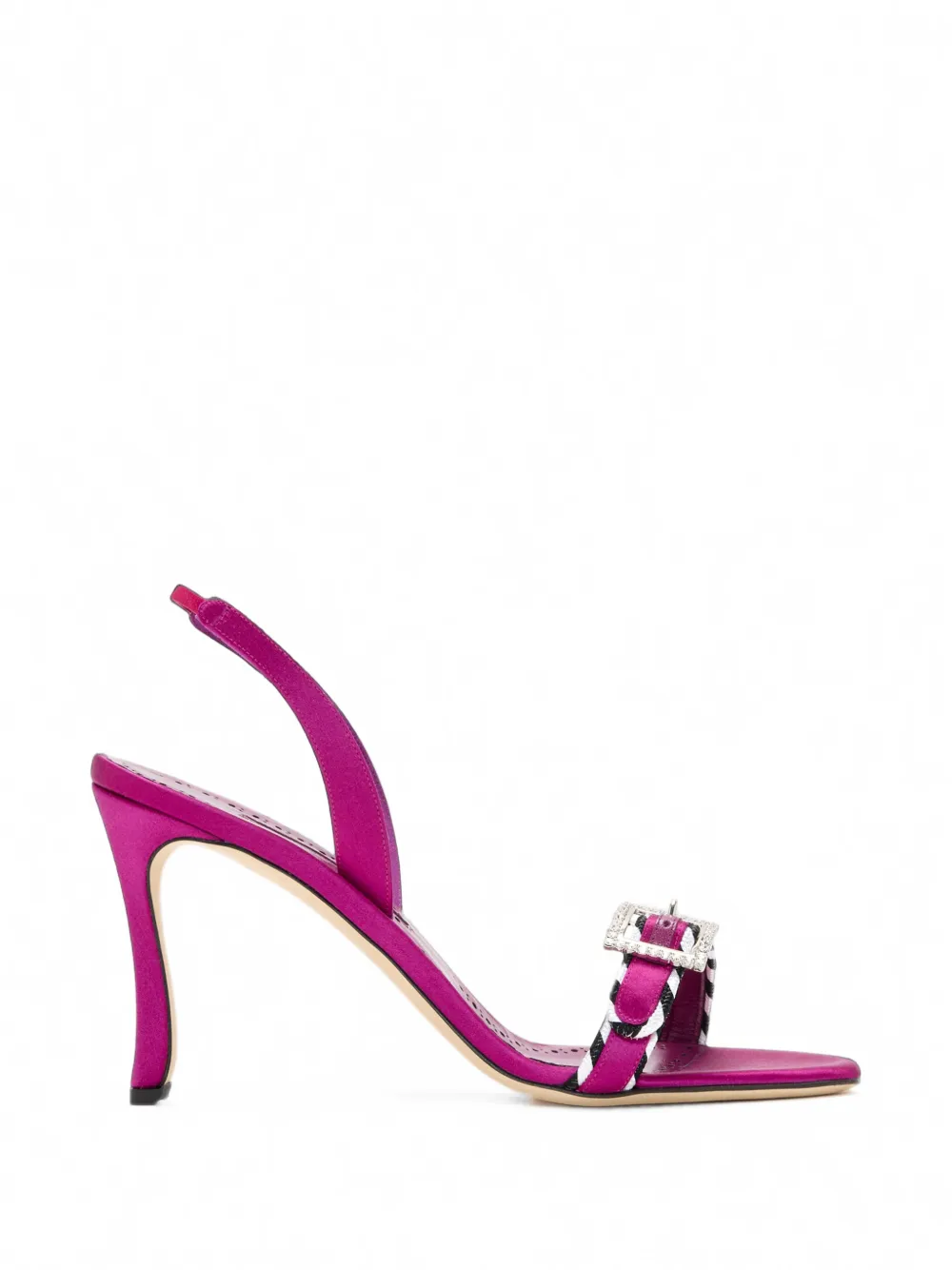 Manolo Blahnik Sumbasan crystal-buckle sandals