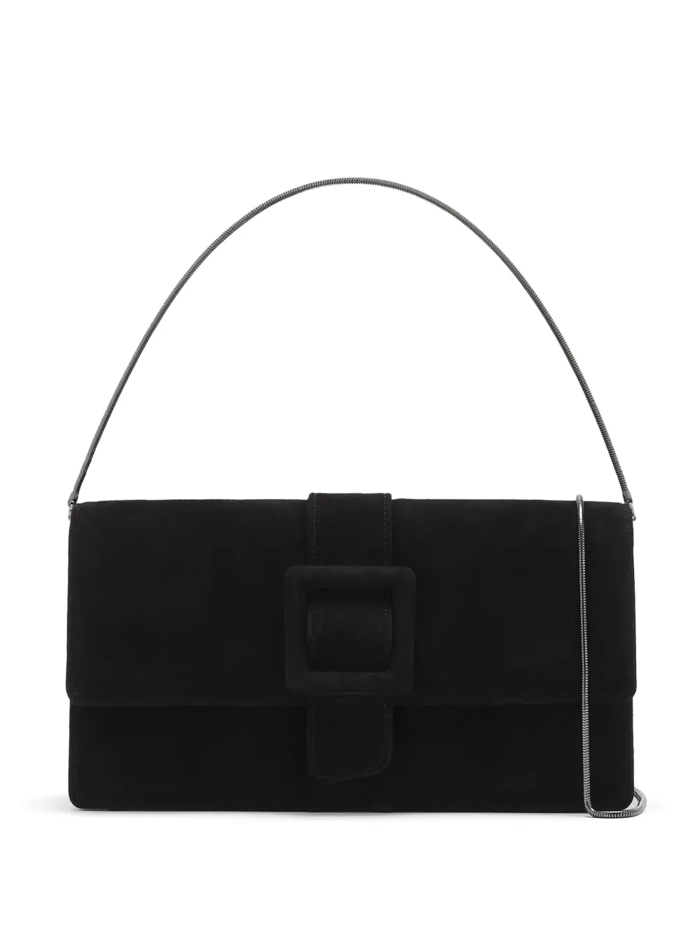 Manolo Blahnik Clutch con fibbia - Nero