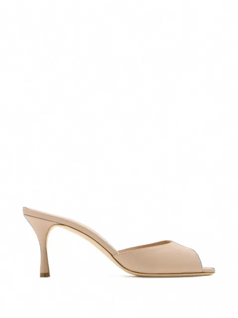 Manolo Blahnik Jada leather mules