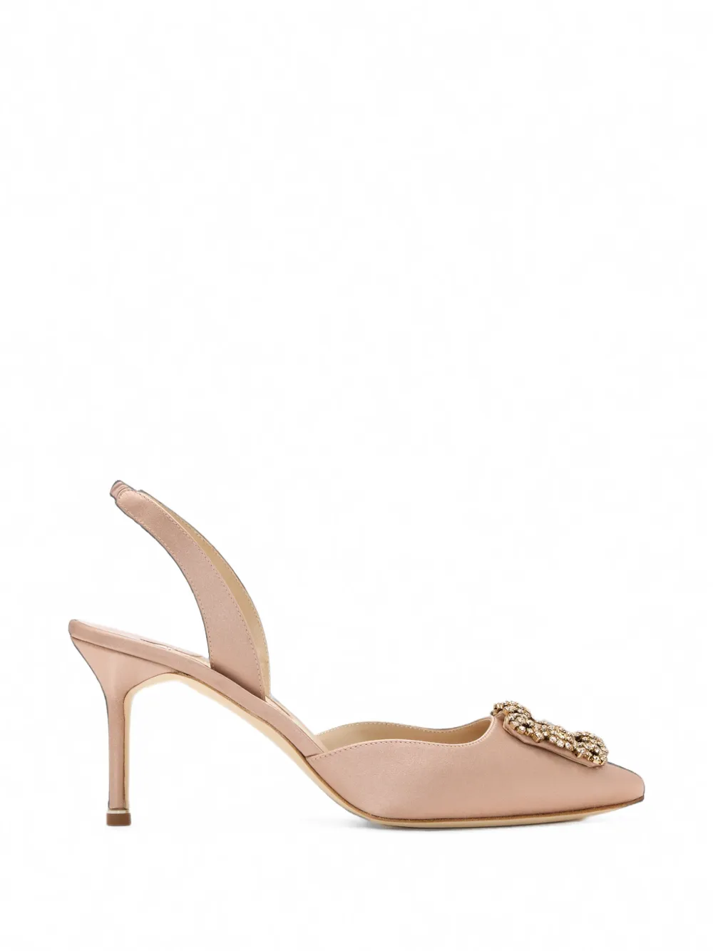 Manolo Blahnik Hangisli crystal-buckle pumps