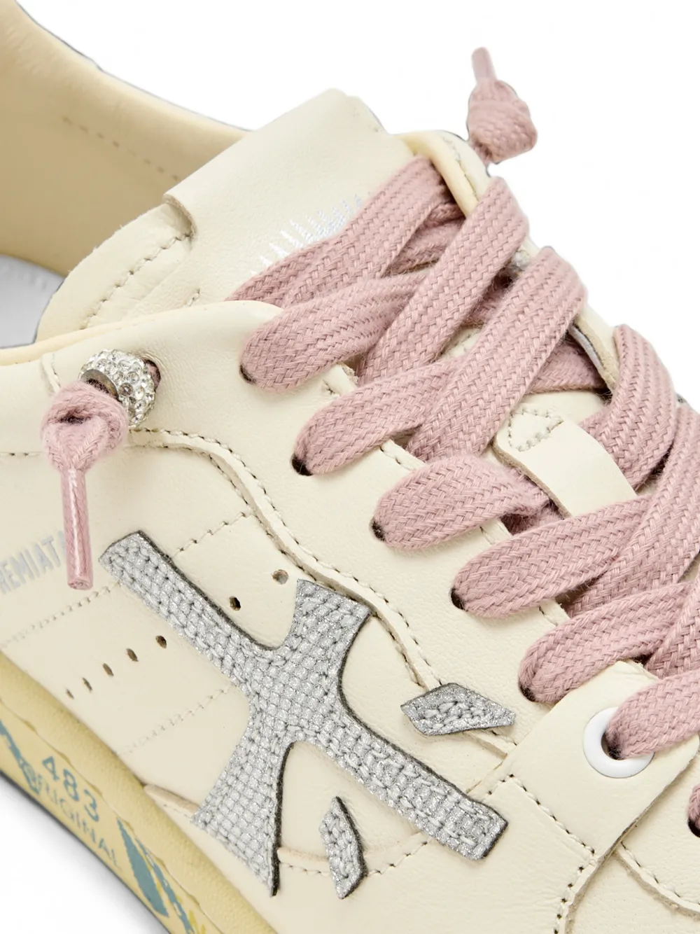 Premiata BSKT CLAY leather sneakers Beige