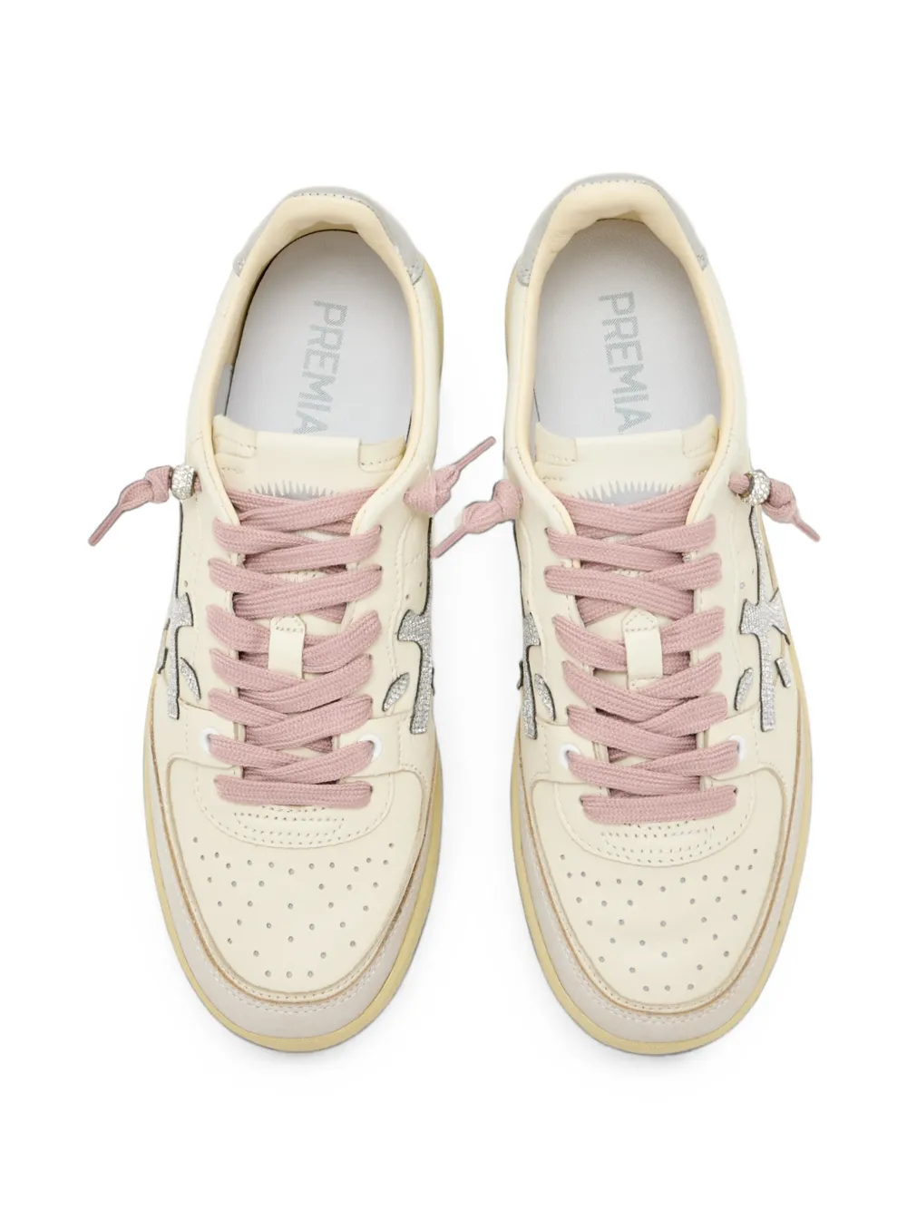 Premiata BSKT CLAY leather sneakers Beige
