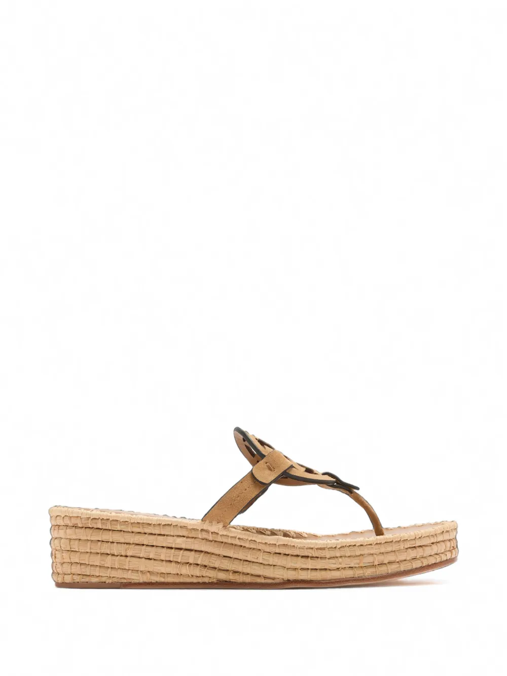 Tory Burch Miller woven wedge sandals - Braun